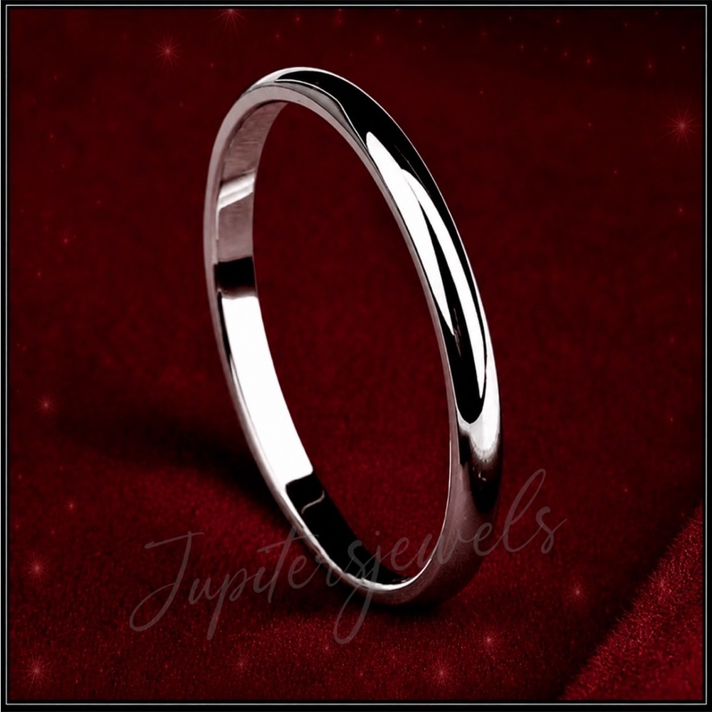 Clearance! SILVER SIMPLE MINIMALIST PROMISE ENGAGEMENT WEDDING BAND RING